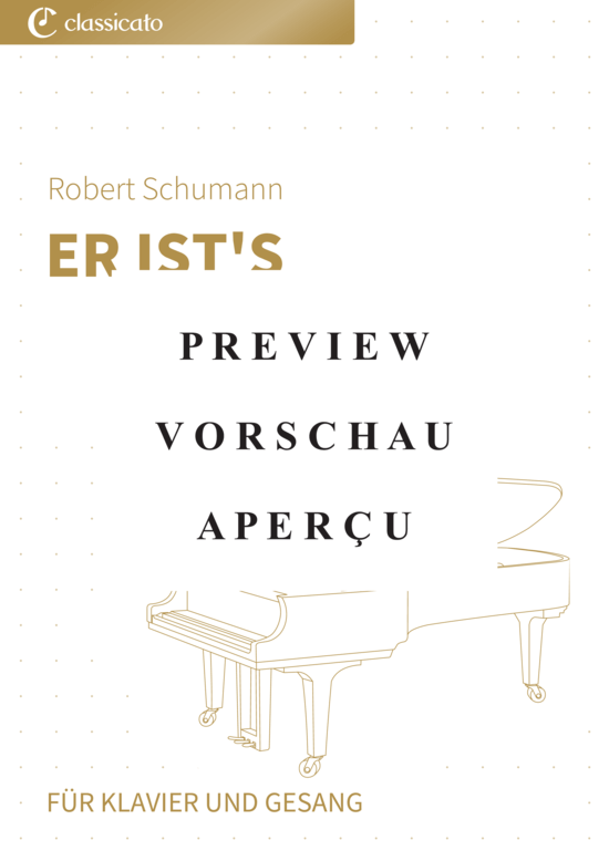 gallery: Er ist´s - Nr. 24 aus Liederalbum für die Jugend, op. 79 , , (Klavier Solo)