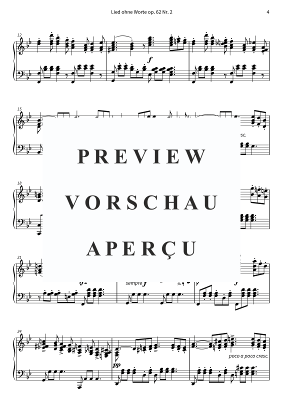 Product gallery: Page 6 of 8 Lied ohne Worte op. 62 Nr. 2, , Solo Piano