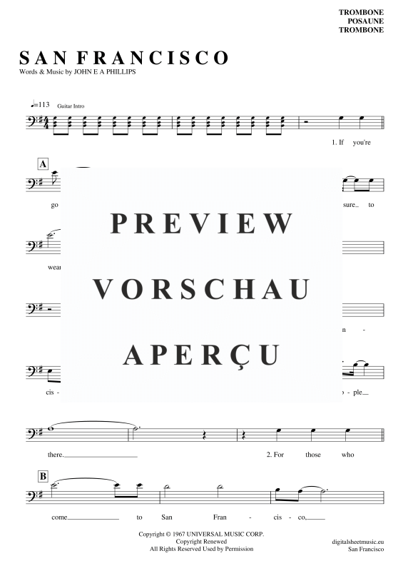 Product gallery: Page 2 of 4 San Francisco , Mckenzie, Scott, (Posaune / Bariton)