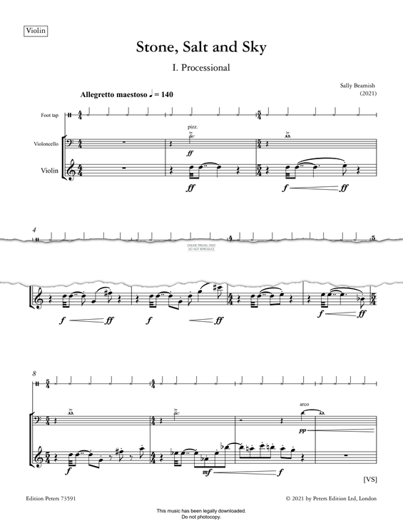 Produktgalerie: Seite 1 von 1 Stone, Salt And Sky, Sally Beamish, Violine, Violoncello