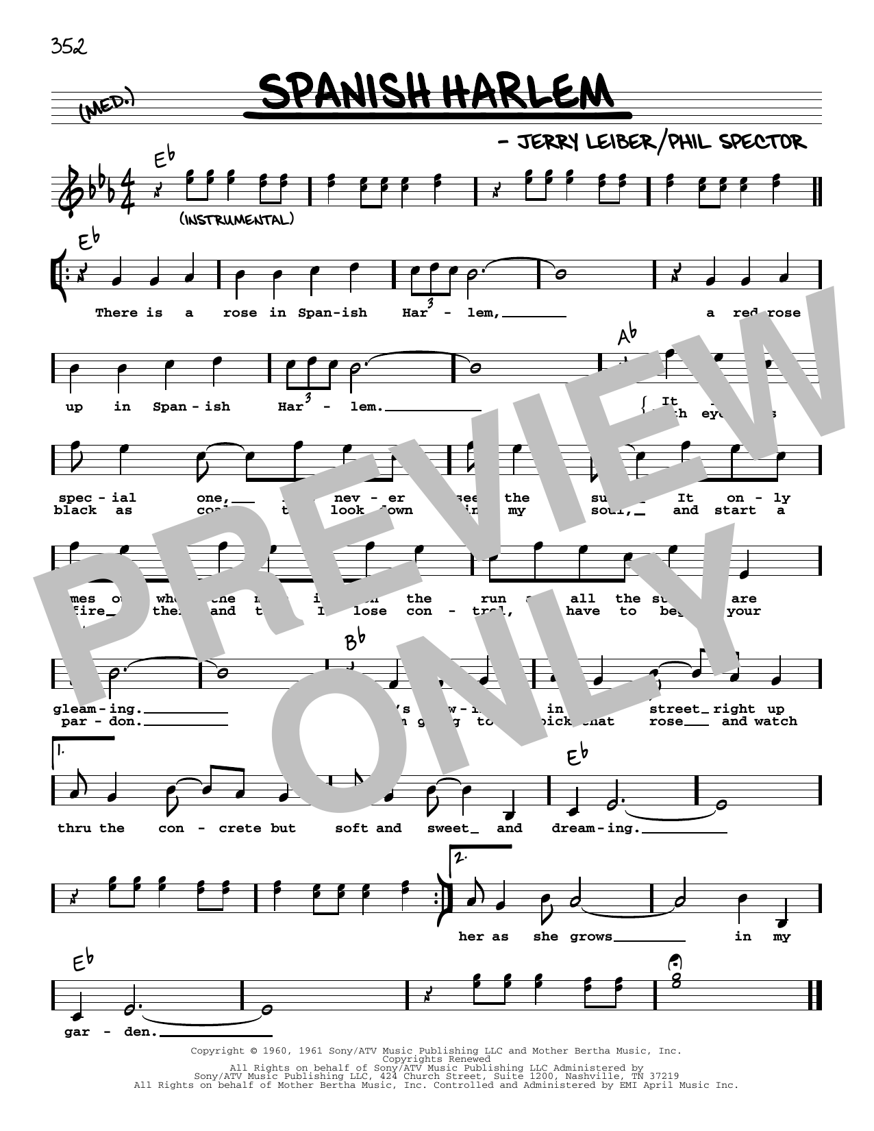Produktbild zu: Spanish Harlem (High Voice)