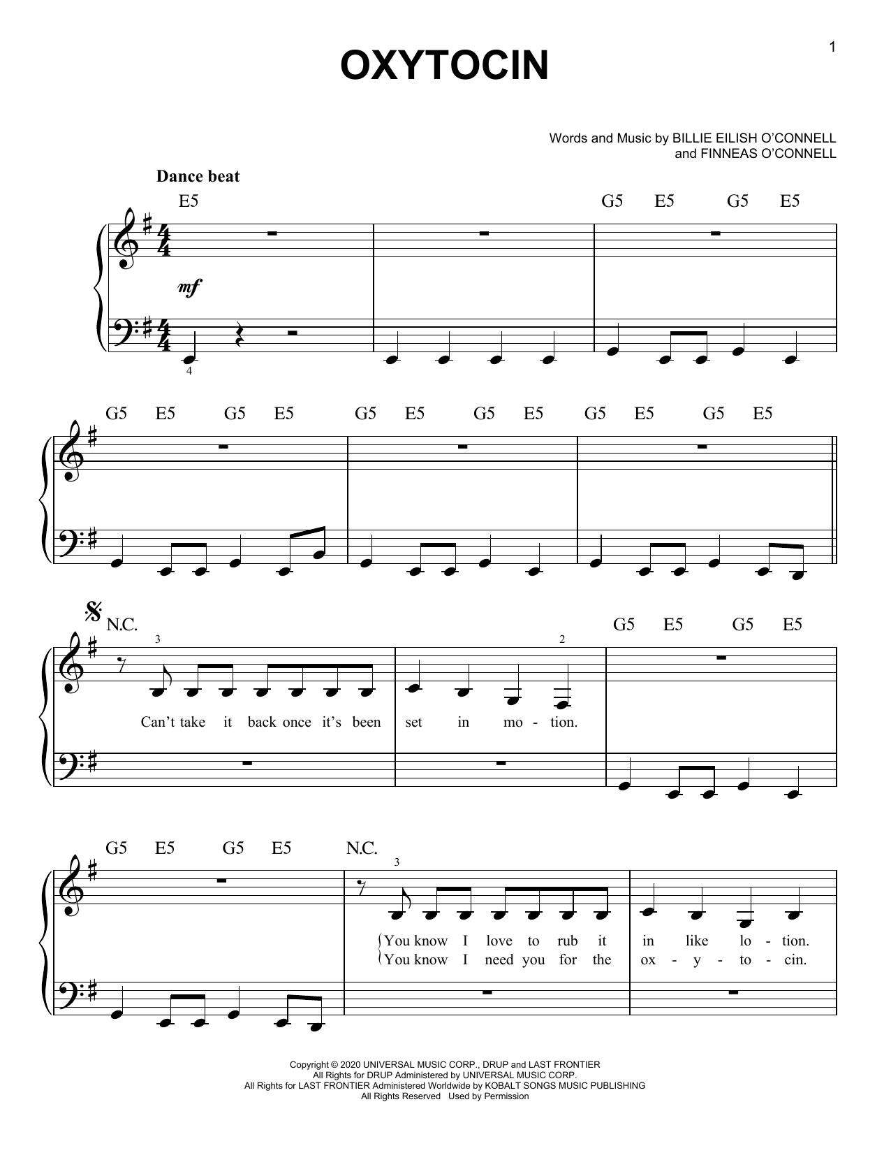 Produktgalerie: Seite 1 von 1 Oxytocin, Billie Eilish, Klavier