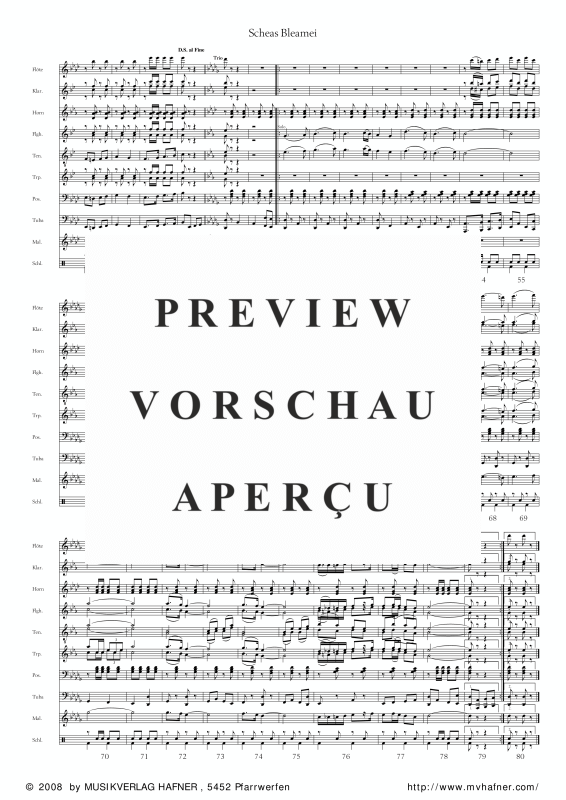 Product gallery: Page 6 of 11 Scheas Bleamei, , (large wind orchestra)