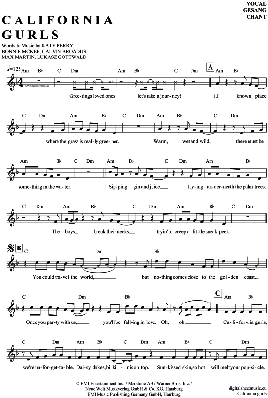 gallery: California gurls , Perry, Katy, (vocals)