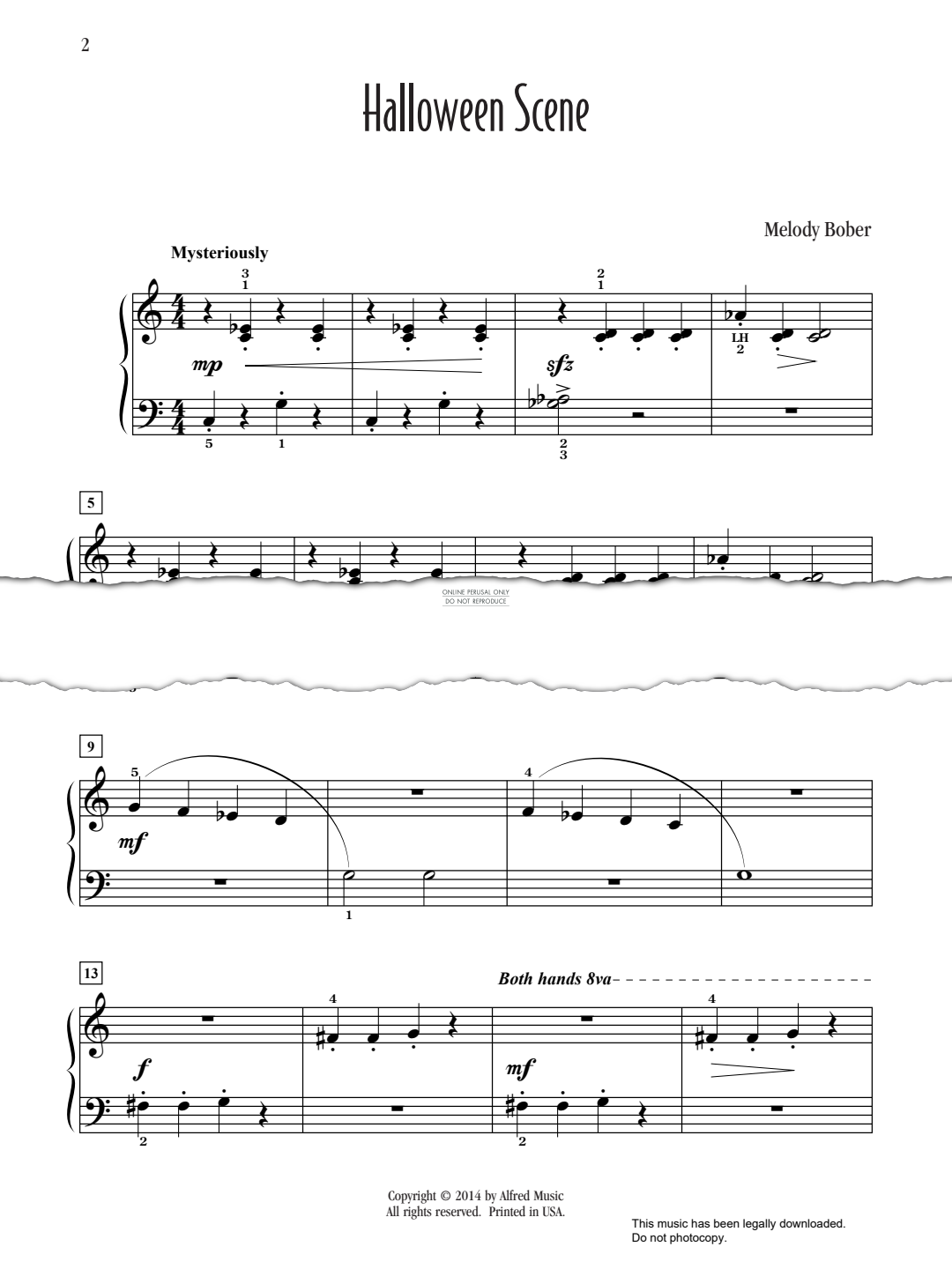 Produktgalerie: Seite 1 von 1 Halloween Scene, Melody Bober, Klavier