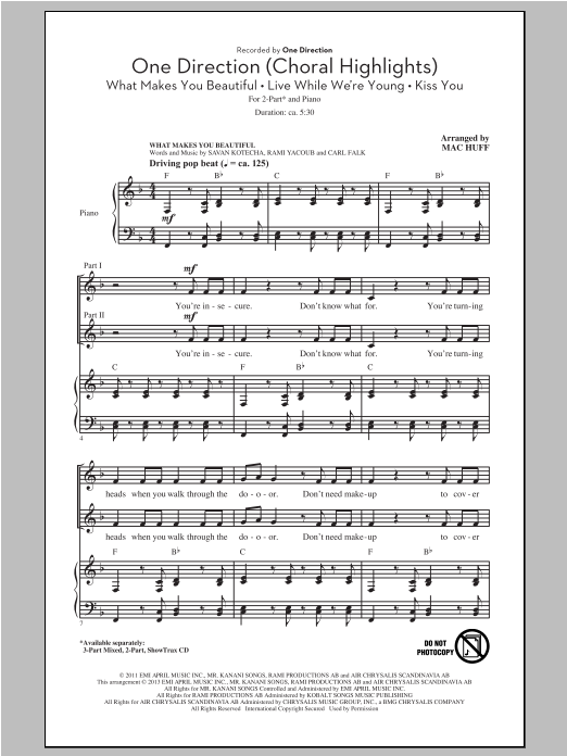 Product picture to: One Direction (Choral Highlights)