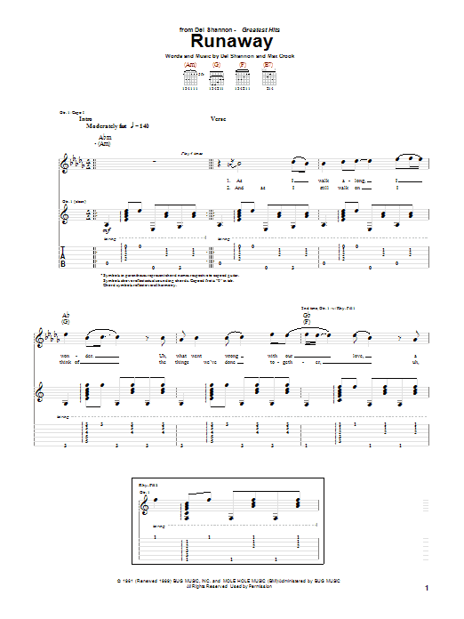 Produktgalerie: Seite 1 von 1 Runaway, Del Shannon, Gitarre
