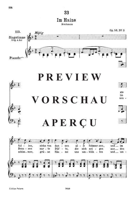 Product gallery: Page 2 of 3 Im Haine D.737, , Low Voice and Piano