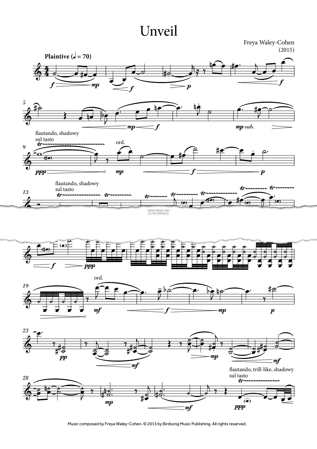 Produktgalerie: Seite 1 von 1 Unveil, Freya Waley-Cohen, Violine