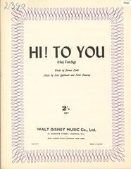cover: Hi! To You (Hej Fordig), Victor Skaarup