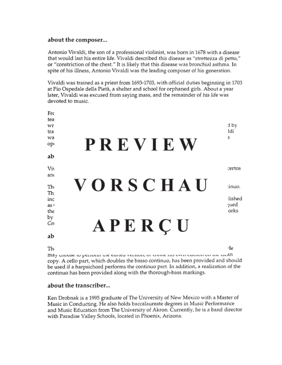 Produktgalerie: Seite 3 von 21 Sonata in a Minor , , (Tuba + Klavier + opt. Violoncello)