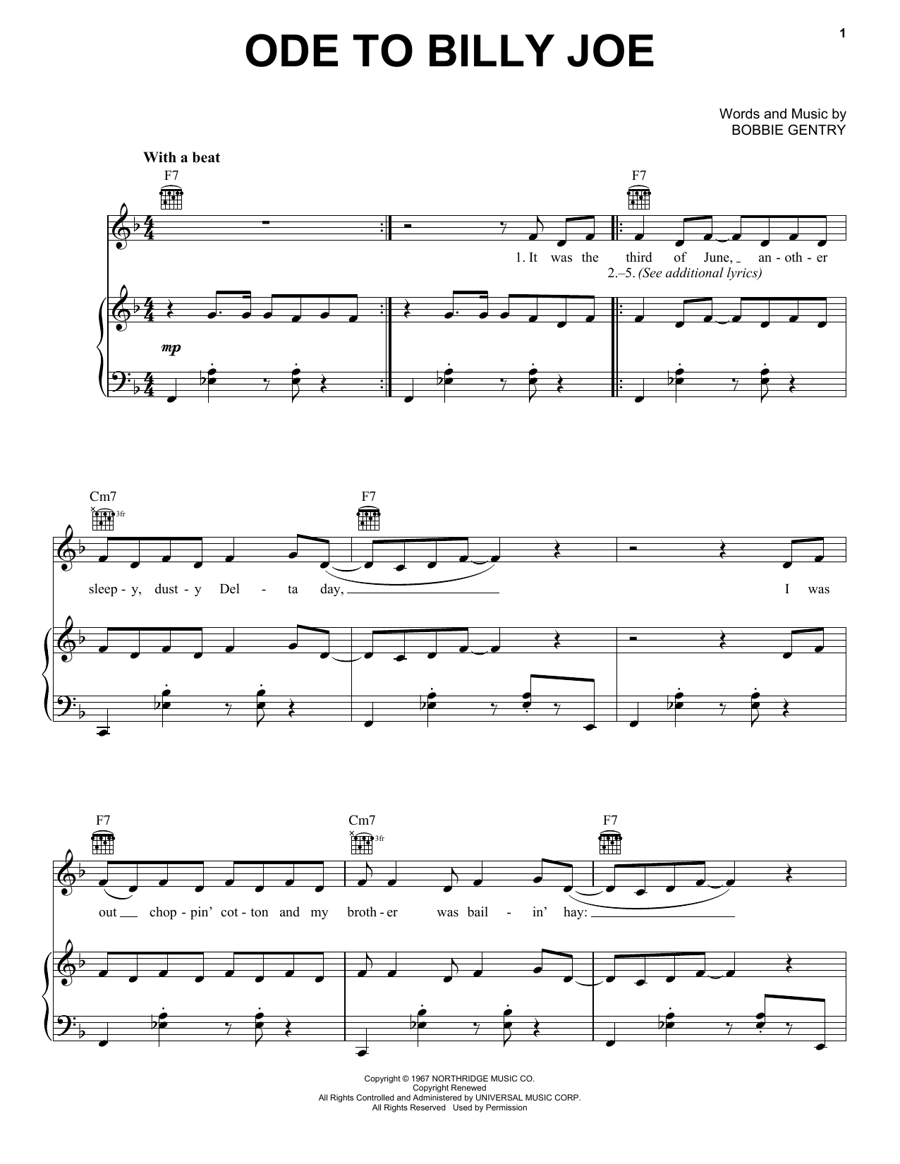 Produktbild zu: Ode To Billy Joe