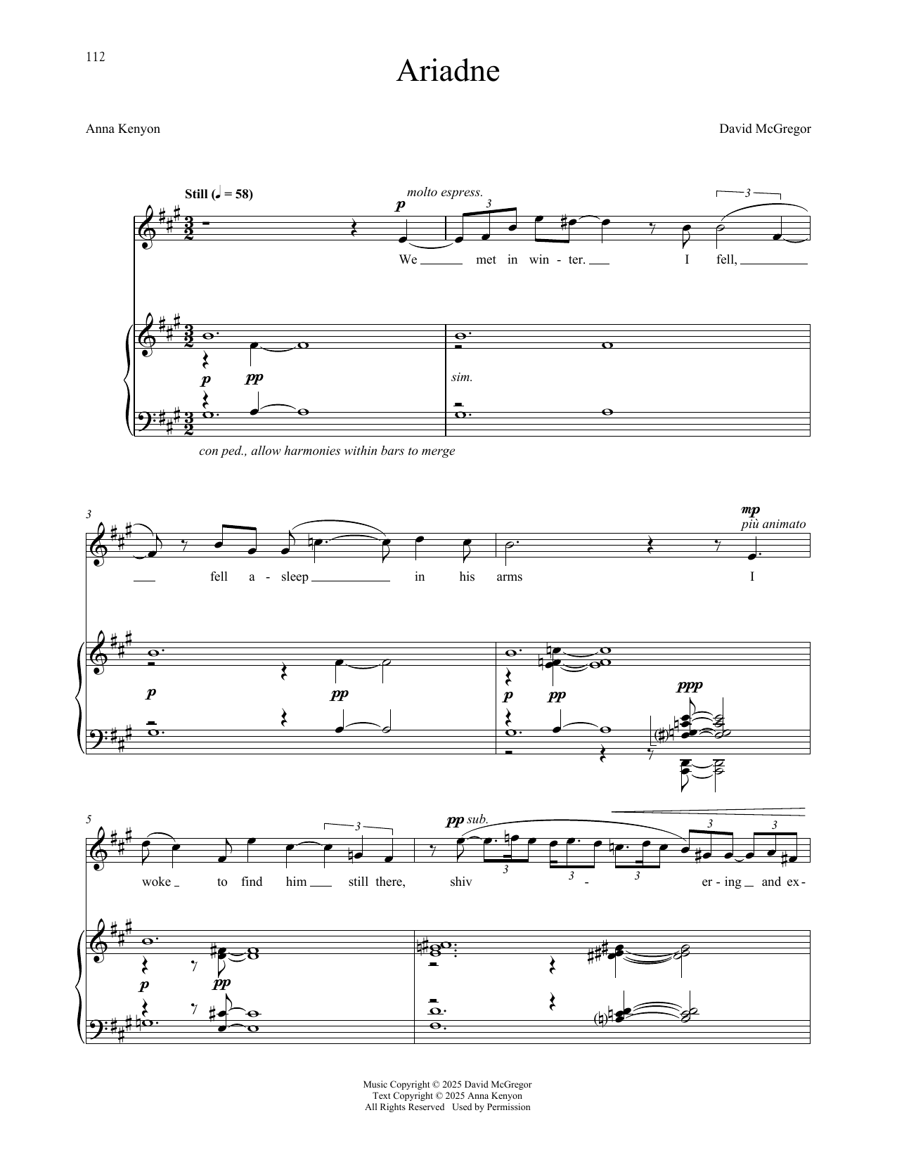 Produktgalerie: Seite 1 von 1 Ariadne, David McGregor, Gesang, Klavier