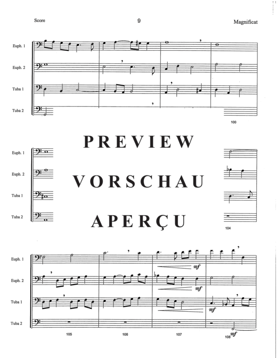 Produktgalerie: Seite 11 von 21 Magnificat , , (Tuba Quartett EETT)