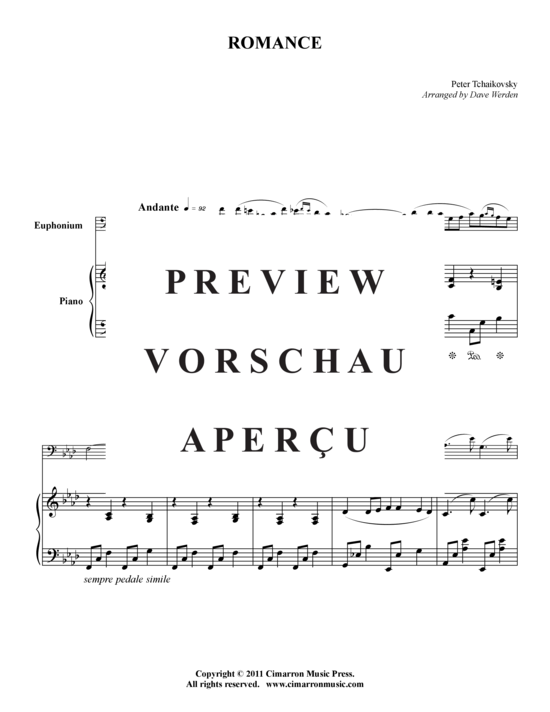 Product gallery: Page 2 of 12 Romance , , (baritone/pos + piano)