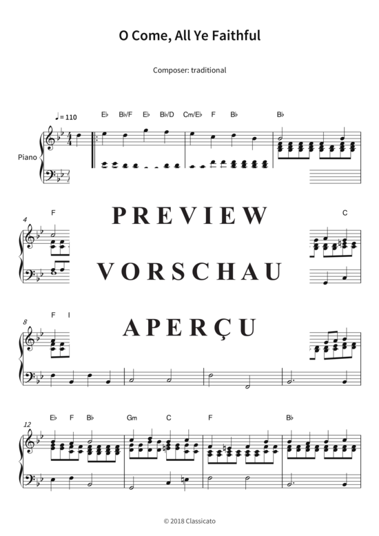 Product gallery: Page 4 of 5 O Come, All Ye Faithful , , Piano Solo