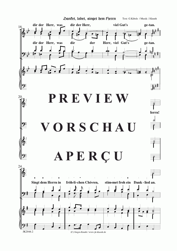 Produktgalerie: Seite 3 von 11 Danket, lobet, singet dem Herrn, , Gesang + Klavier/Orgel/Cembalo