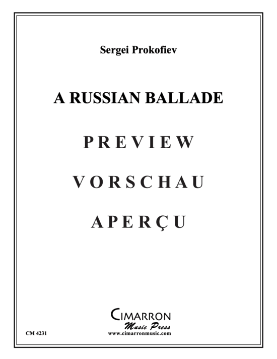 Product gallery: Page 2 of 16 A Russian Ballade , , (tuba + piano)