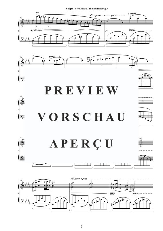 Produktgalerie: Seite 9 von 11 22 Nocturnes für Klavier – Vollständige Partituren, , Klavier Solo