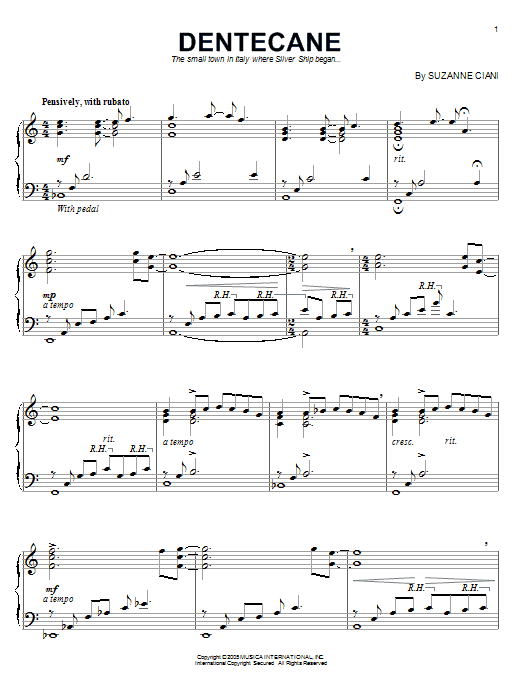 Produktbild zu:  Dentecane - Suzanne Ciani