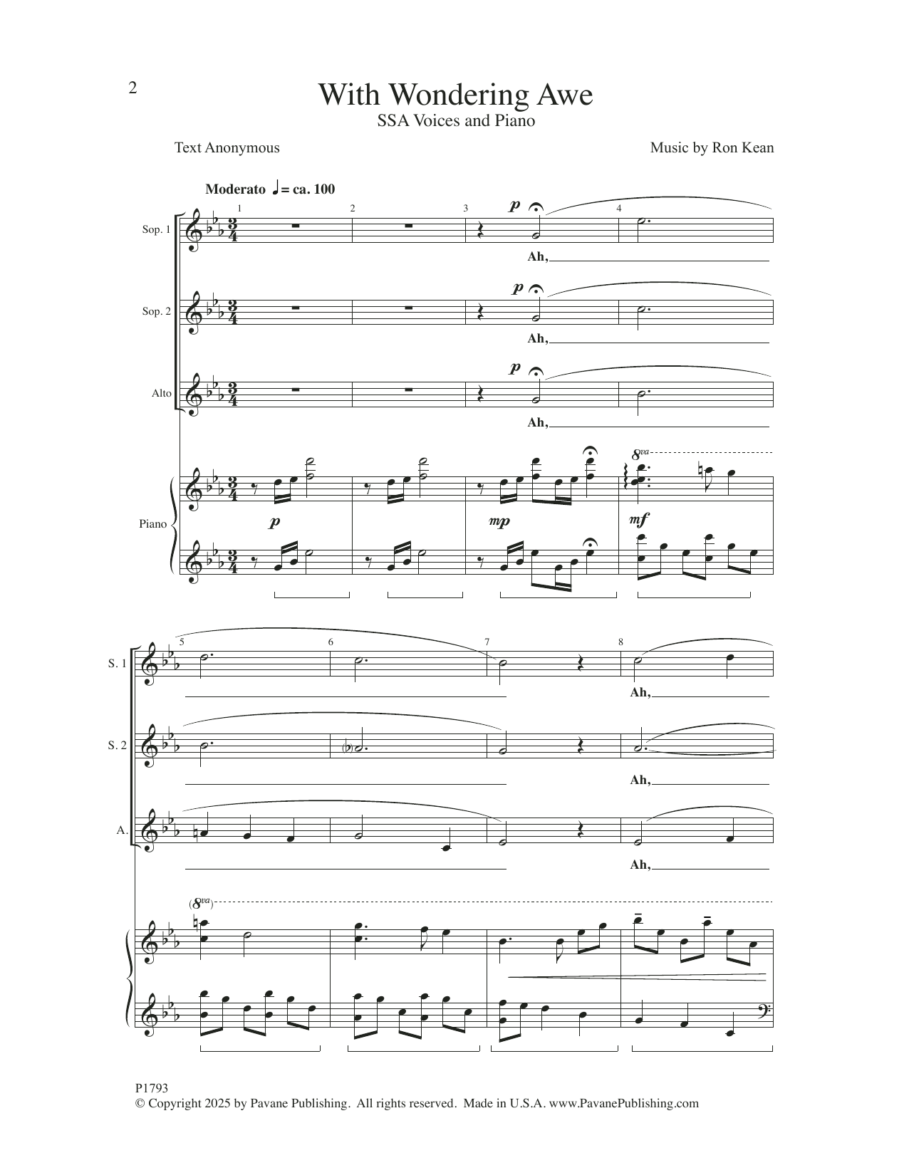 Produktgalerie: Seite 1 von 1 With Wondering Awe, Ron Kean, Chor