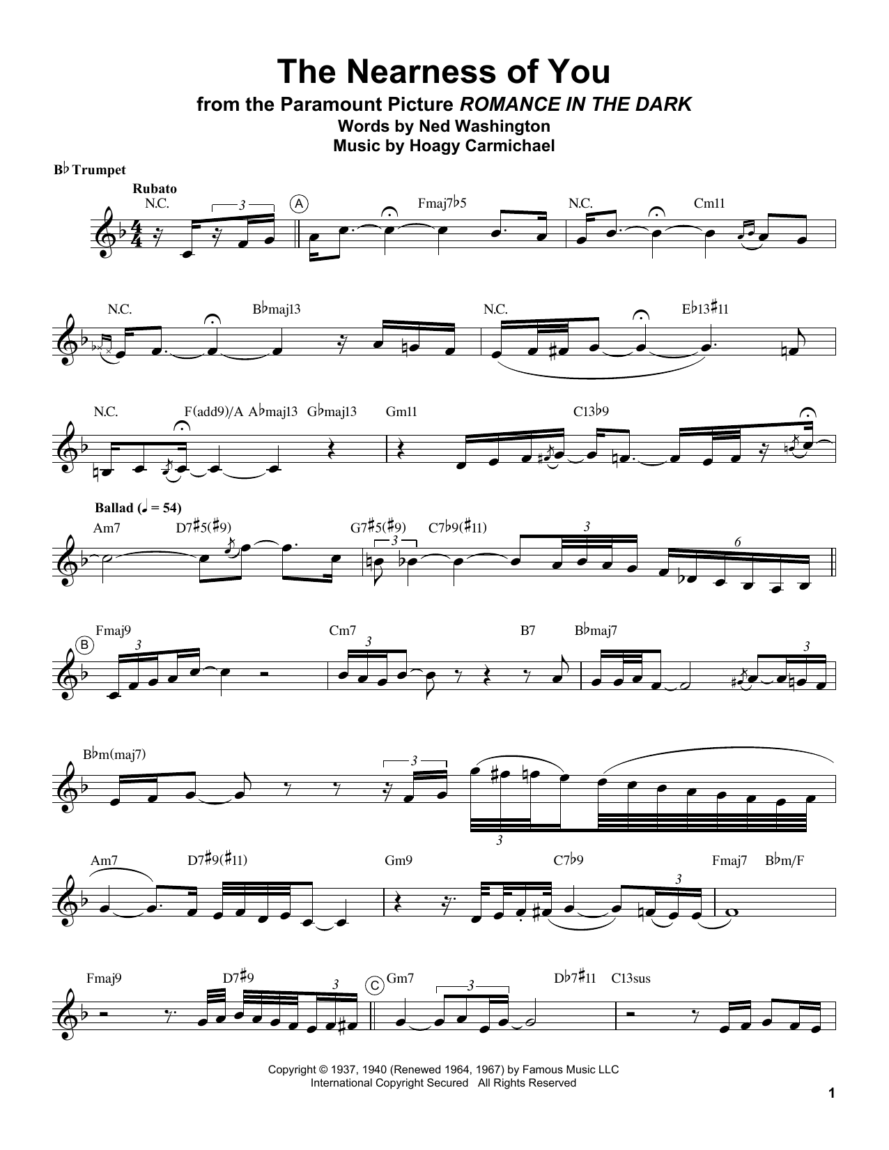 Produktgalerie: Seite 1 von 1 The Nearness Of You, Chris Botti, Trompete