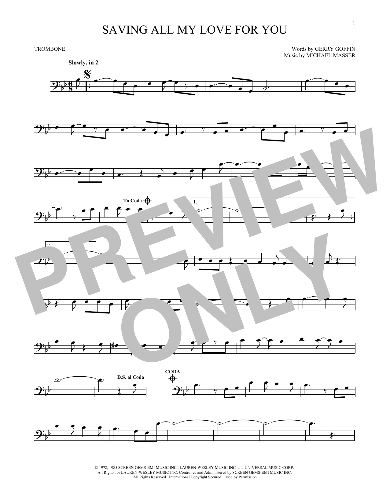 Product gallery: Page 1 of 1 Saving All My Love For You, Whitney Houston