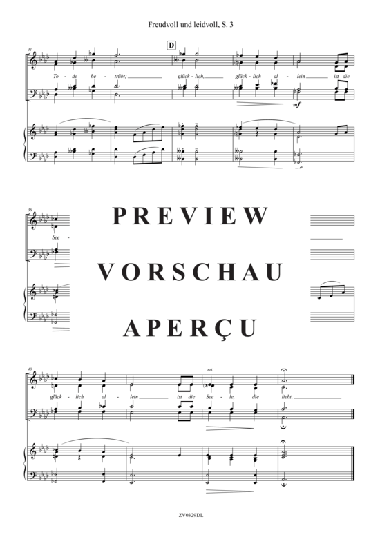 gallery: Freudvoll und leidvoll (Klärchens Lied aus Egmont) , ,  (Gemischter Chor + Klavier)