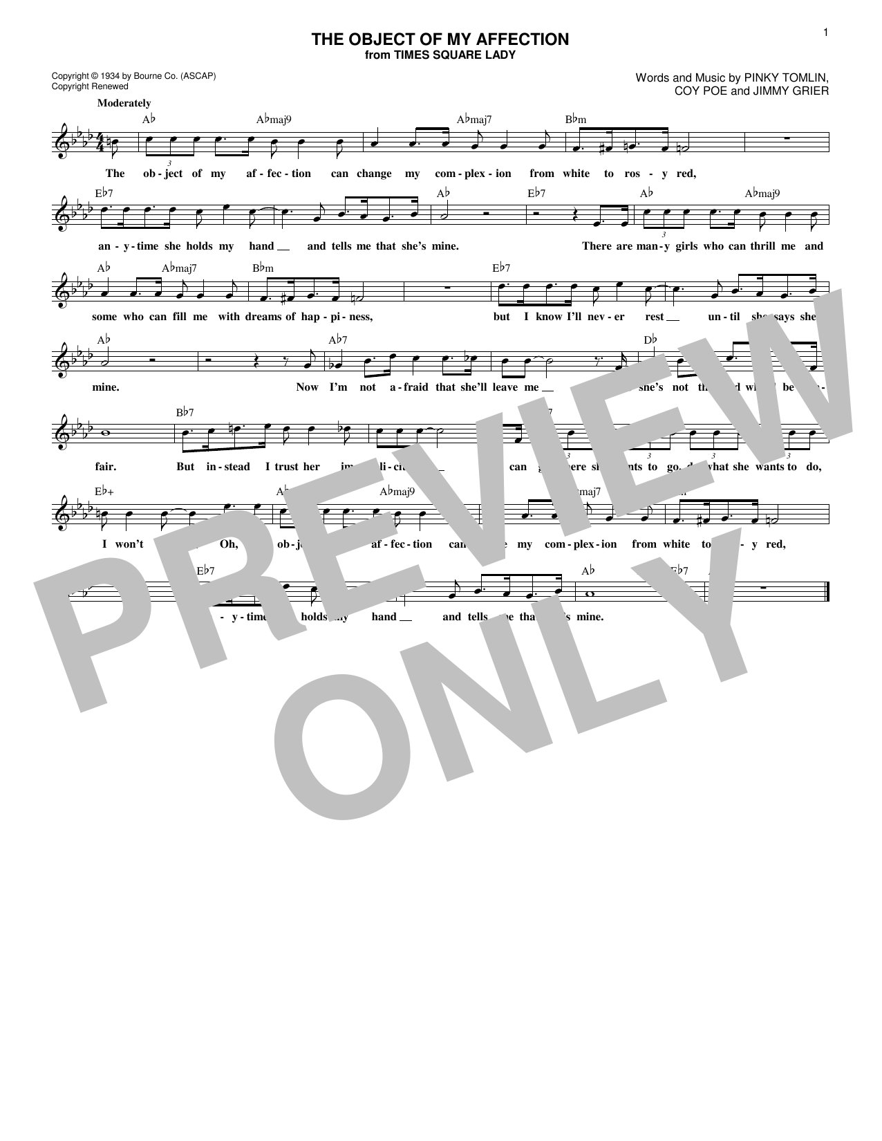 Product gallery: Page 1 of 1 The Object Of My Affection, Coy Poe