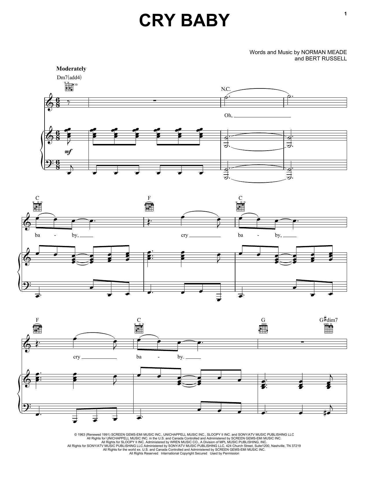 Produktbild zu: Cry Baby (from the musical A Night With Janis Joplin)