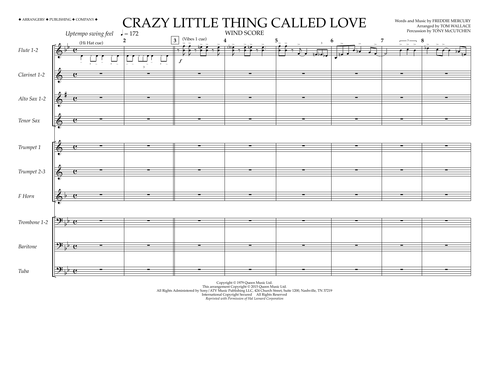 Produktbild zu: Crazy Little Thing Called Love - Wind Score