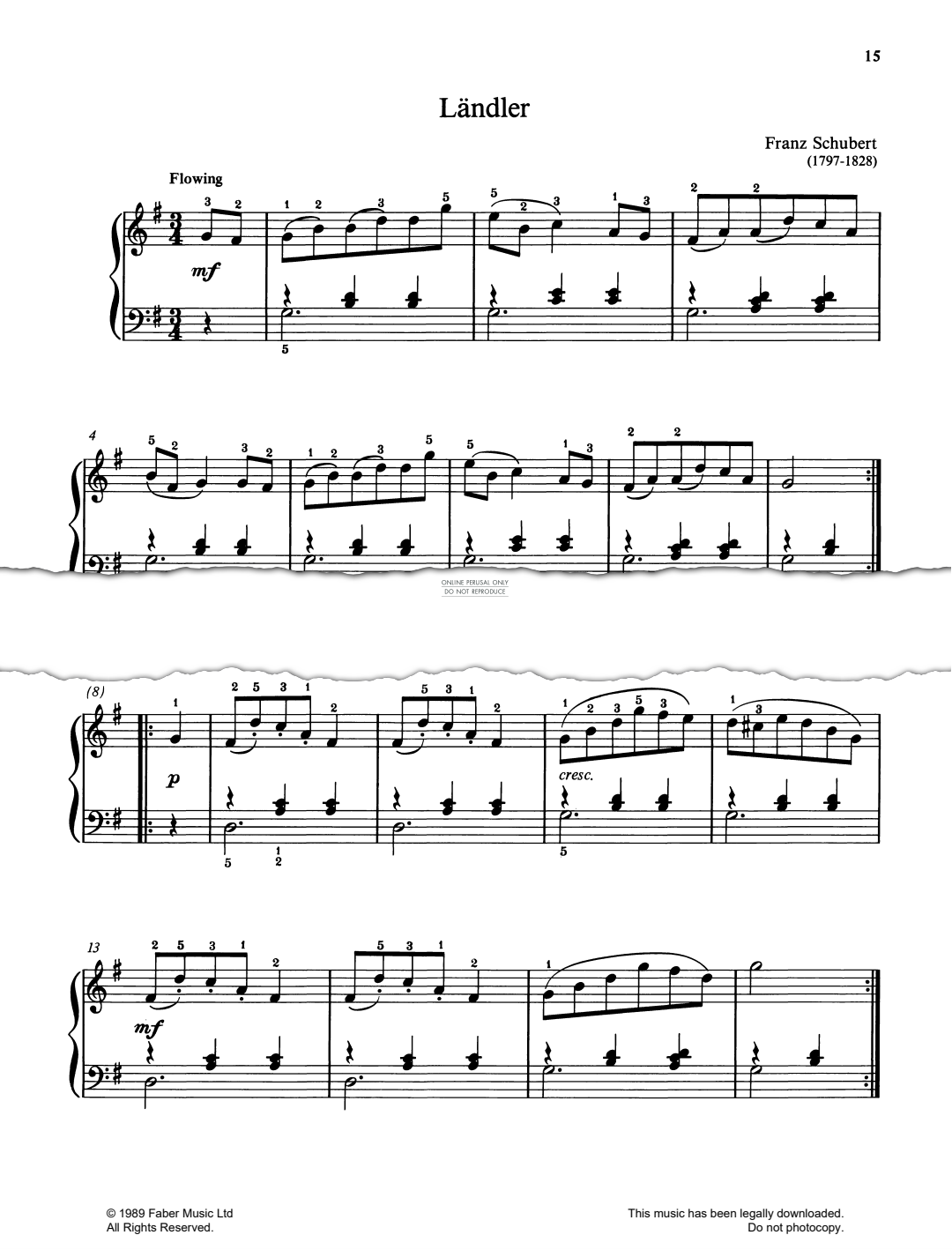 Produktgalerie: Seite 1 von 1 Ländler, Franz Schubert, Klavier