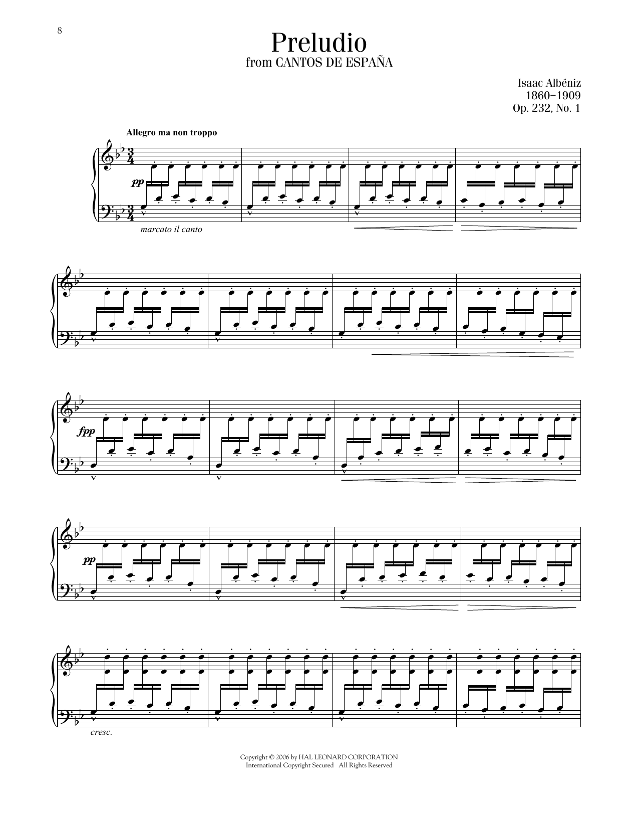 Produktbild zu: Prelude, Op. 232, No. 1