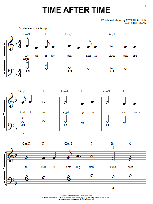 Product picture to:  Time After Time - Cyndi Lauper