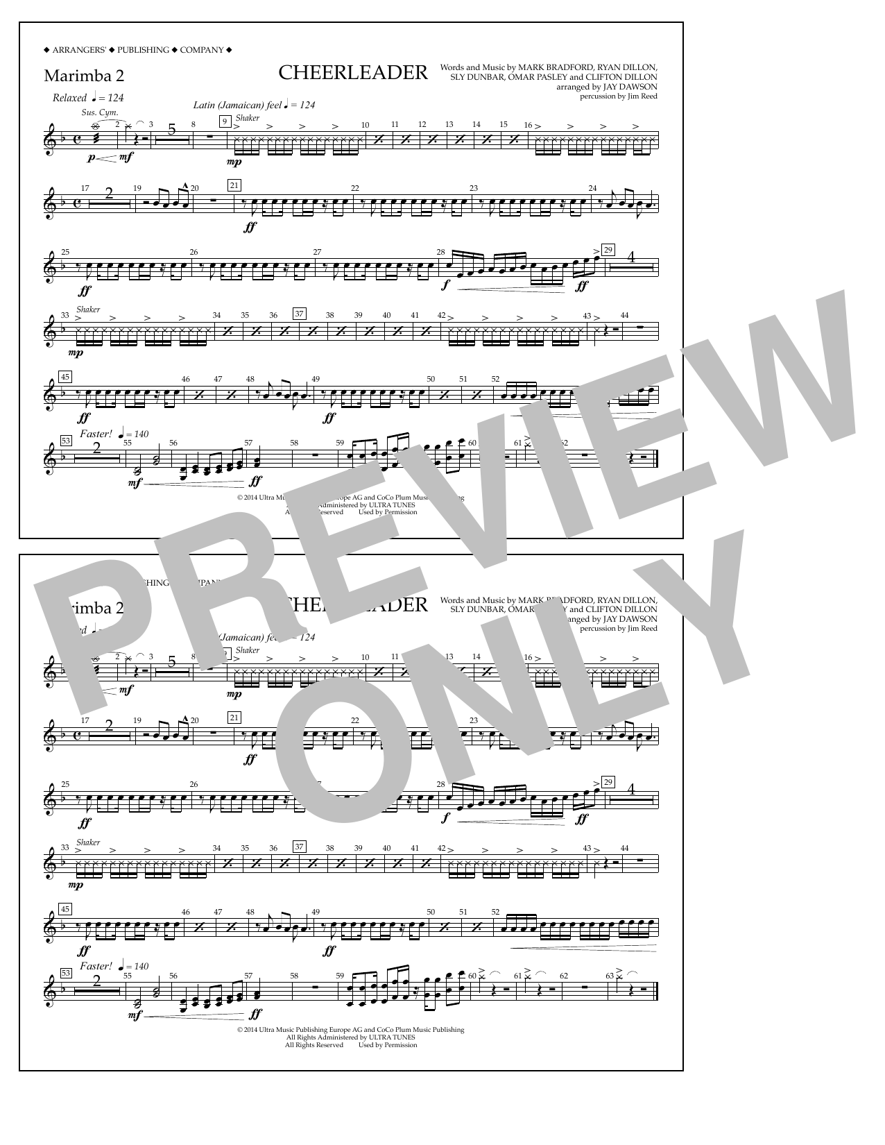 Produktbild zu: Cheerleader - Marimba 2