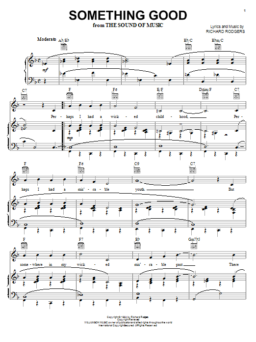 Produktbild zu: Something Good (from The Sound of Music)