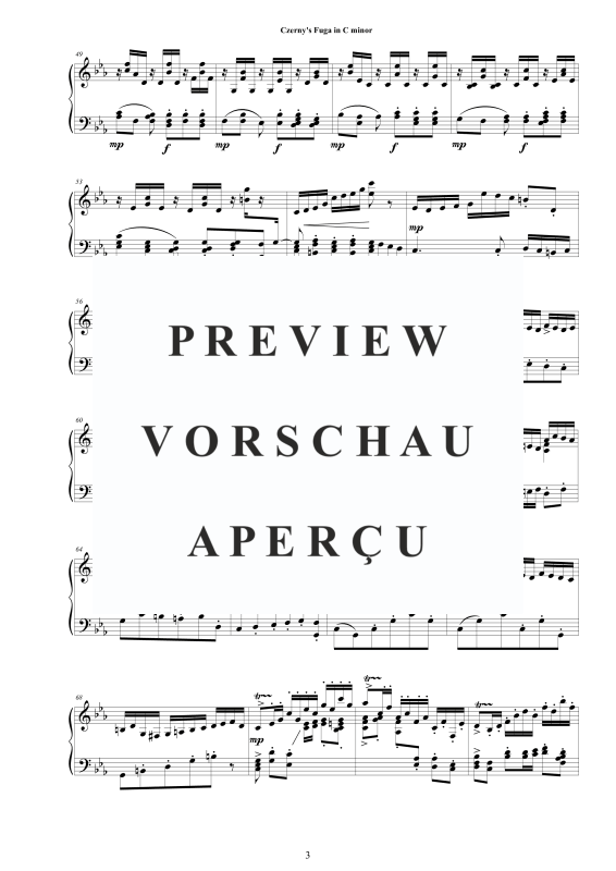 Produktgalerie: Seite 4 von 7 Fuga in C minor Op.200, , Klavier Solo