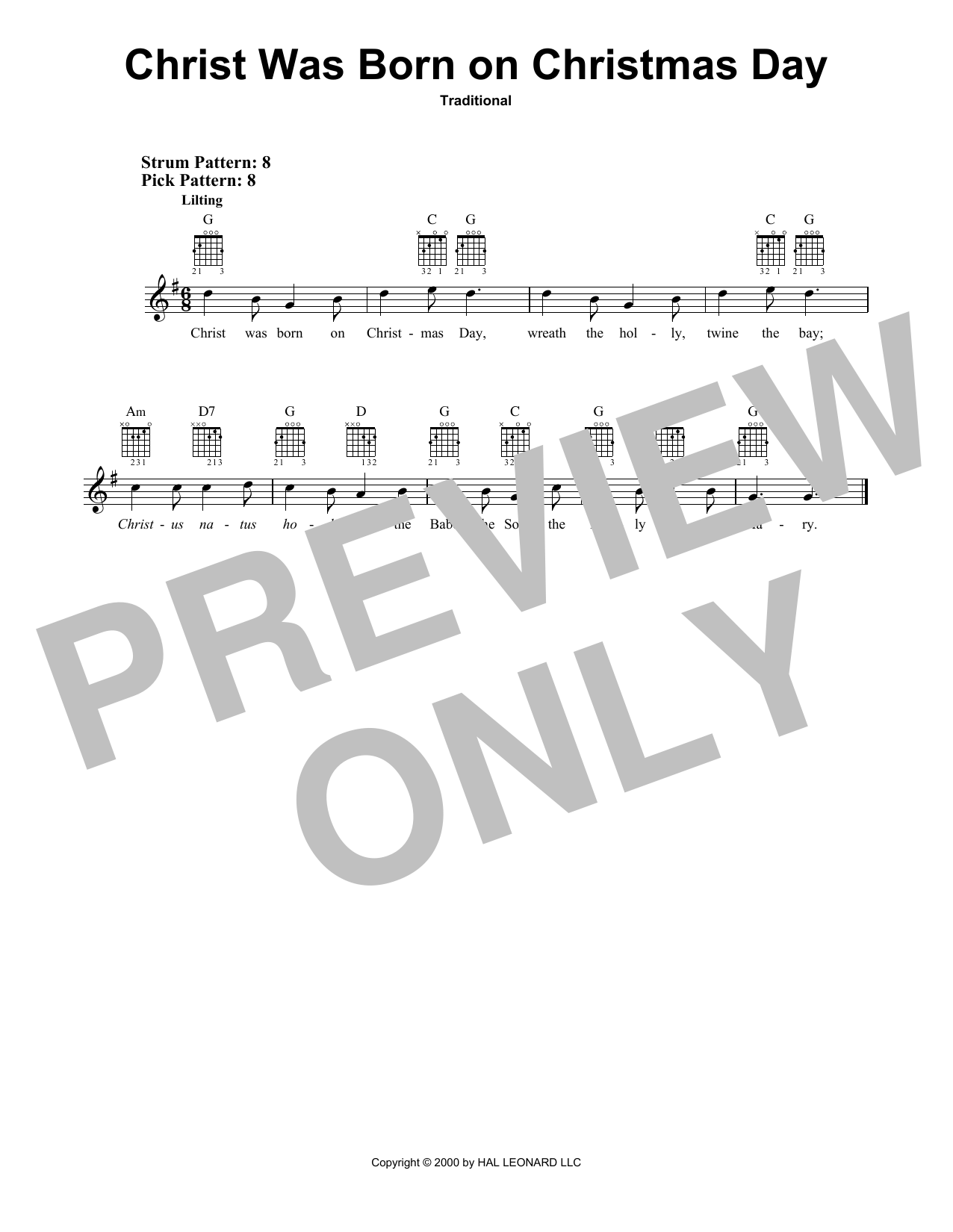 Produktbild zu: Christ Was Born On Christmas Day