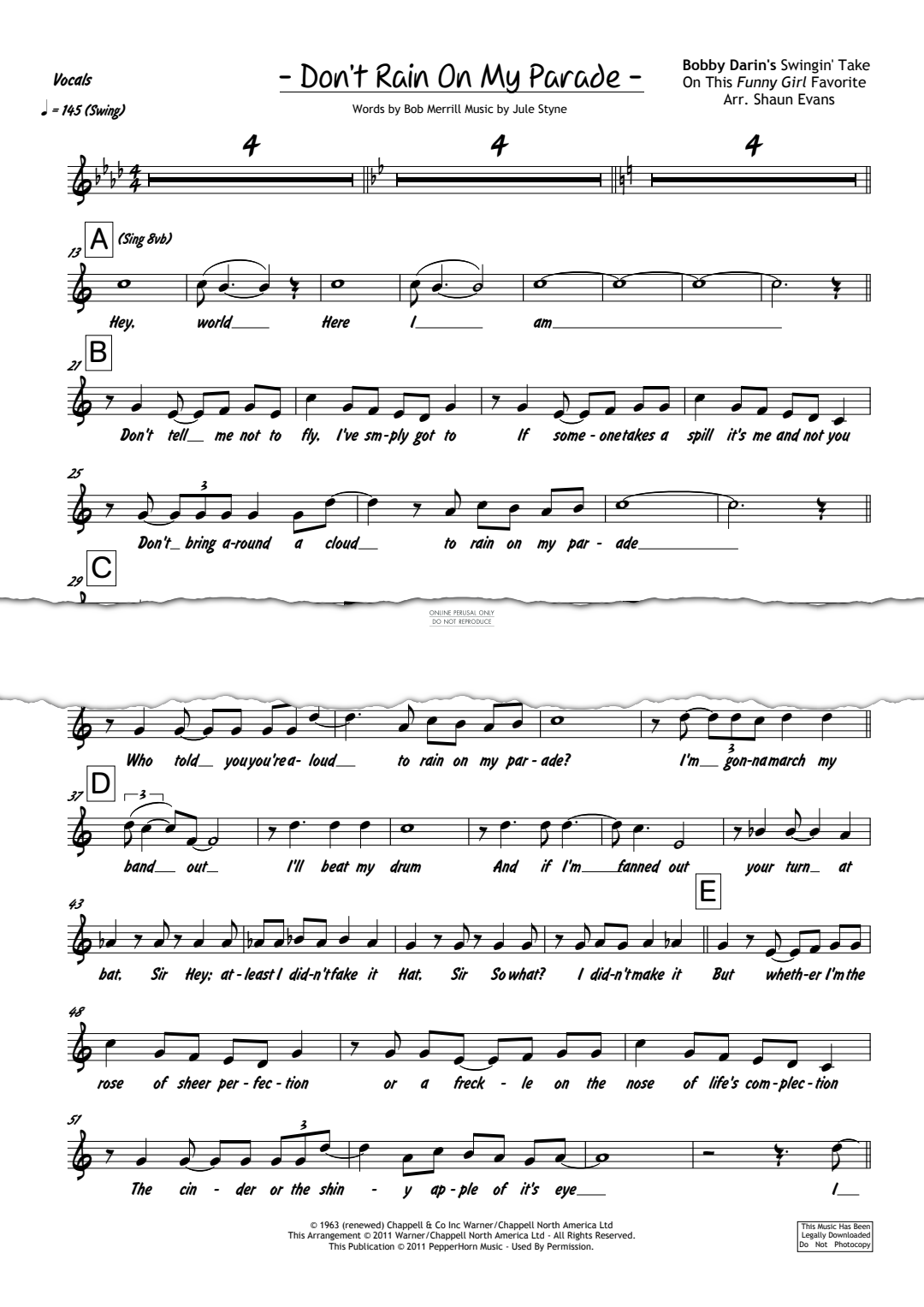 Product gallery: Page 1 of 1 Don't Rain On My Parade, Bobby Darin