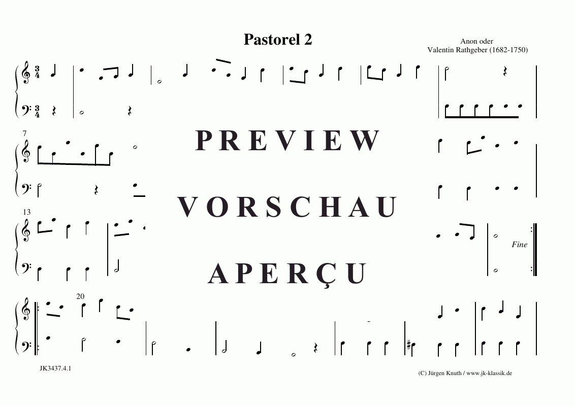 Produktgalerie: Seite 8 von 11 Orgelstücke, 9 Pastorell, 2 Pastorella, Praeambulum , , (Orgel/Klavier Solo)