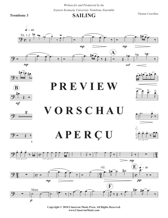 Product gallery: Page 16 of 21 Sailing , , (Trombone Ensemble)