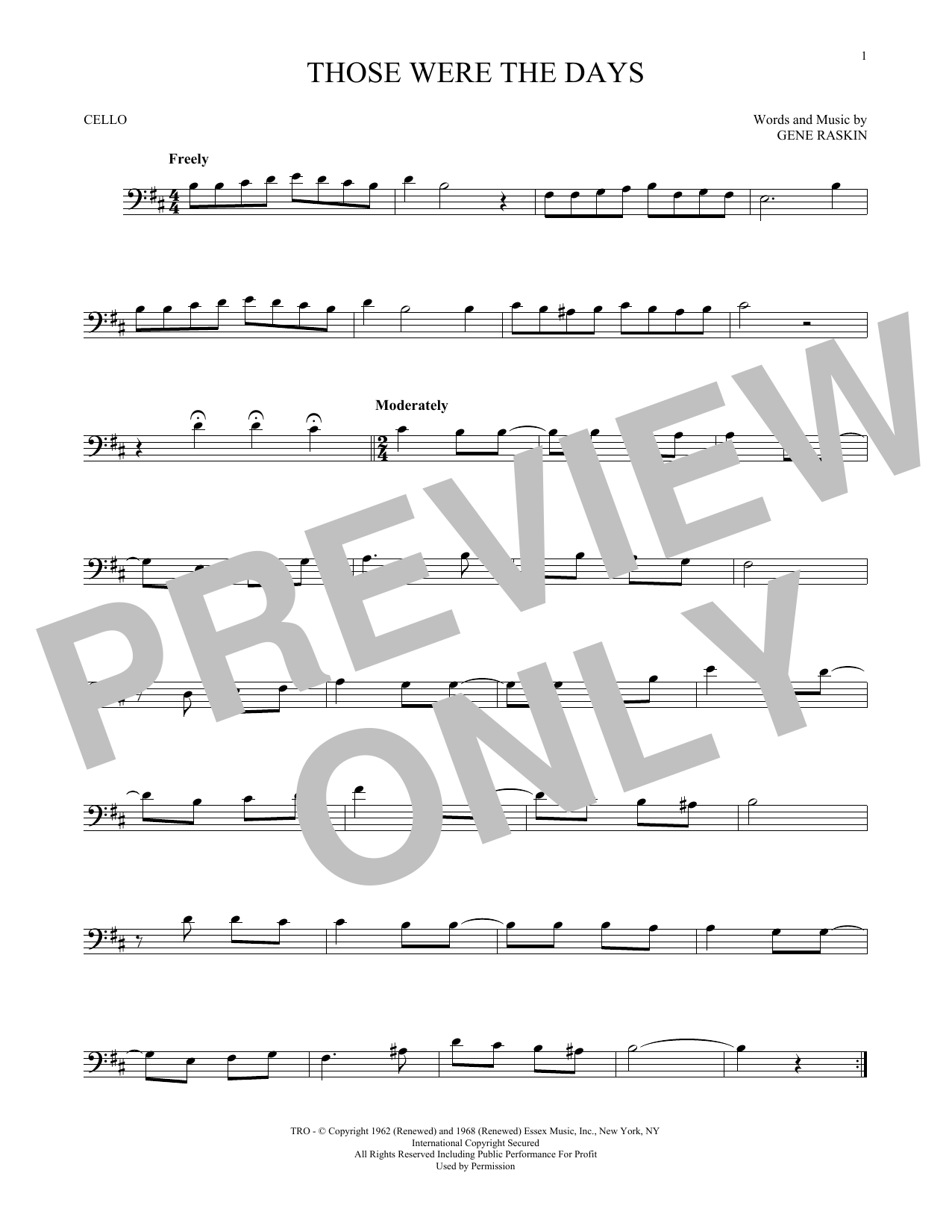 Produktgalerie: Seite 1 von 1 Those Were The Days, Mary Hopkins, Violoncello