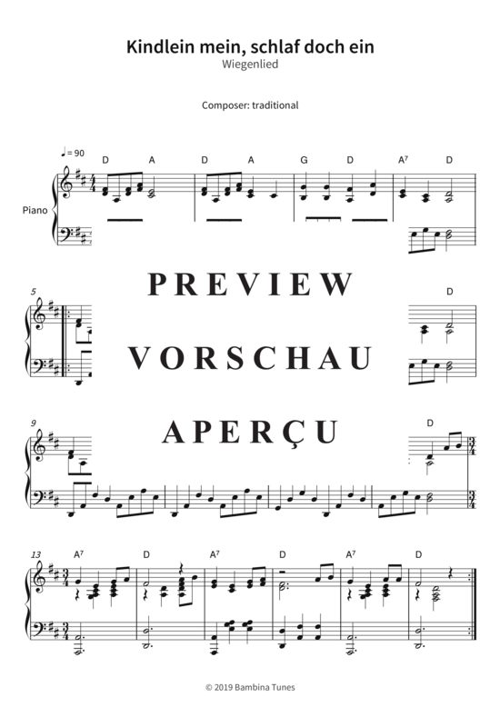 Produktbild zu: Kindlein mein, schlaf doch ein - Wiegenlied traditional