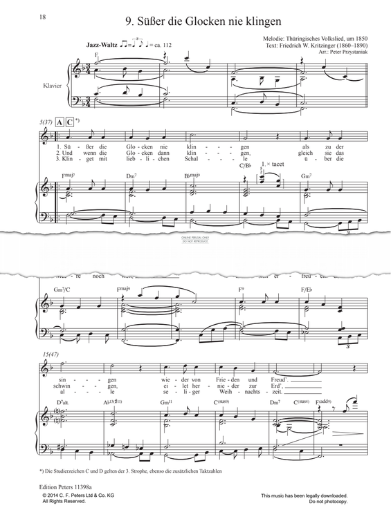 Produktgalerie: Seite 1 von 1 Cool Christmas: Süßer die Glocken nie klingen, German Folk Song, Gesang, Klavier