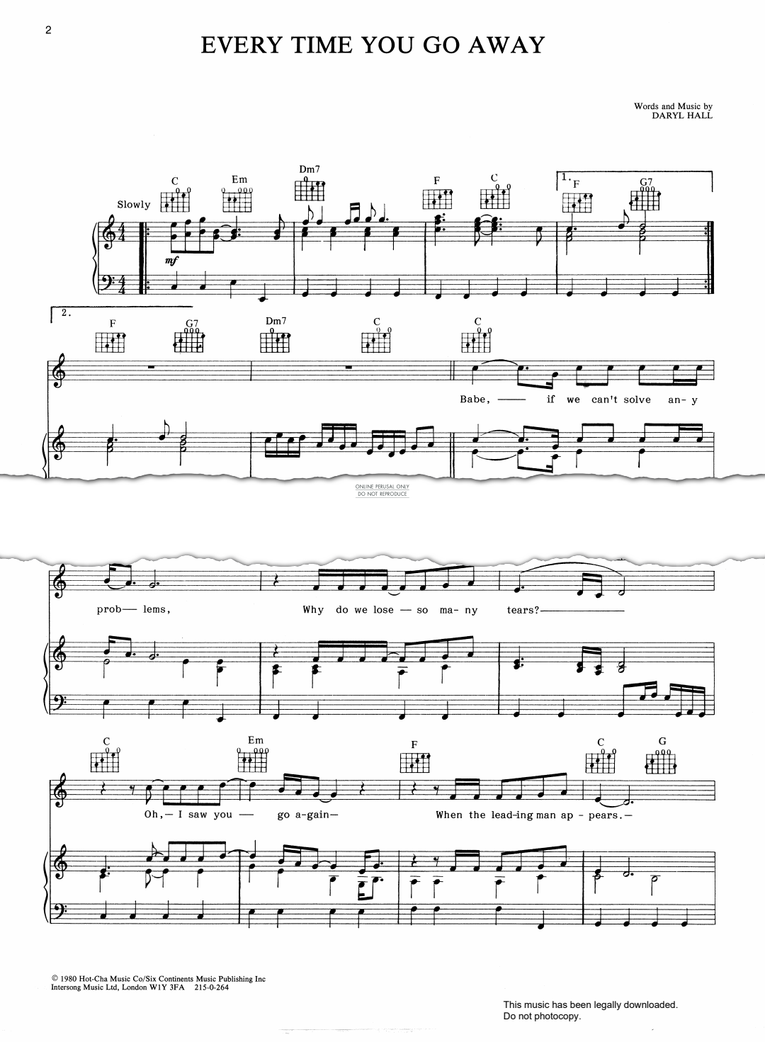 Produktbild zu: Everytime You Go Away
