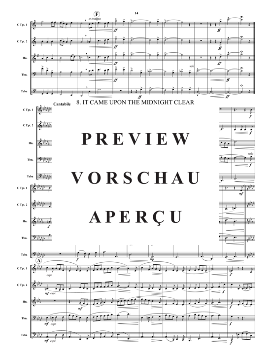 Produktgalerie: Seite 15 von 21 Carols for Brass, Set 2 , , (Blechbläser-Quintett)