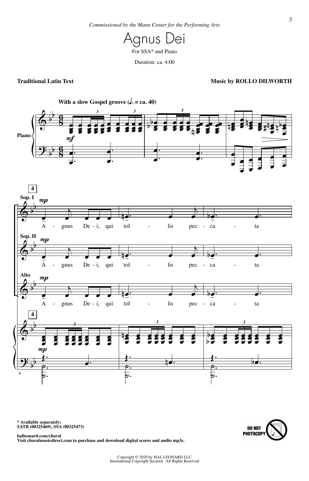 Produktgalerie: Seite 1 von 1 Agnus Dei, Rollo Dilworth, Chor