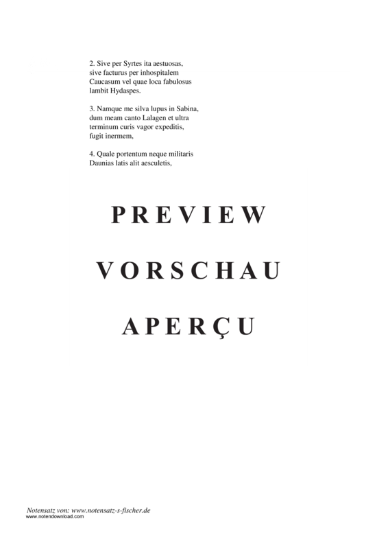 Produktgalerie: Seite 3 von 3 Integer vitae , , Klavier und Gesang
