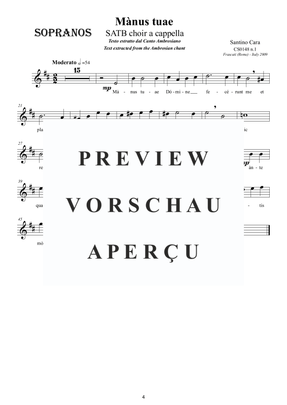Produktgalerie: Seite 5 von 8 Mànus tùae, , Ambrosianischer Gesang Gemischter Chor