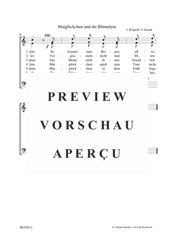 gallery: Maiglöckchen und die Blümelein, , Gemischter Chor